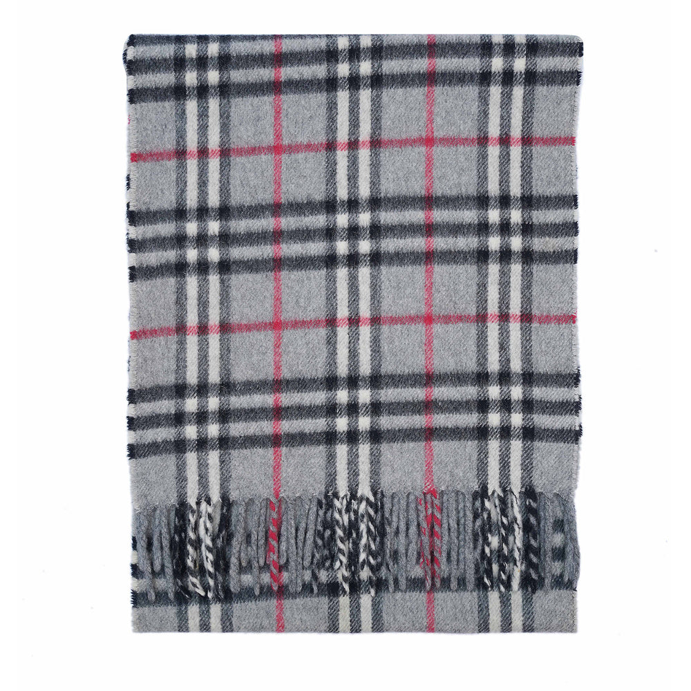 Cashmere Plaid Print Vintage Pre-Loved Scarf