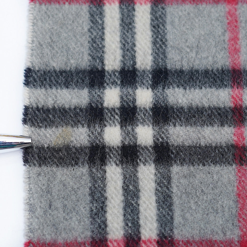 Cashmere Plaid Print Vintage Pre-Loved Scarf