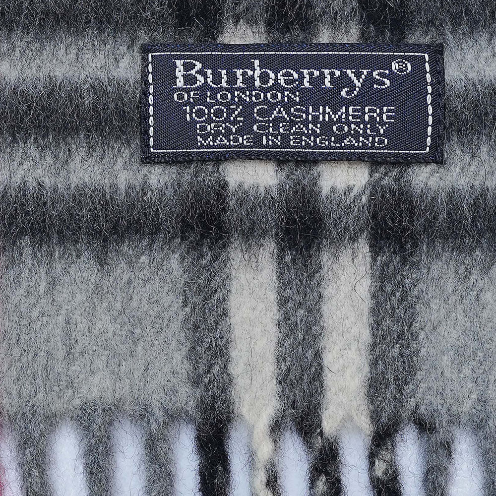 Cashmere Plaid Print Vintage Pre-Loved Scarf