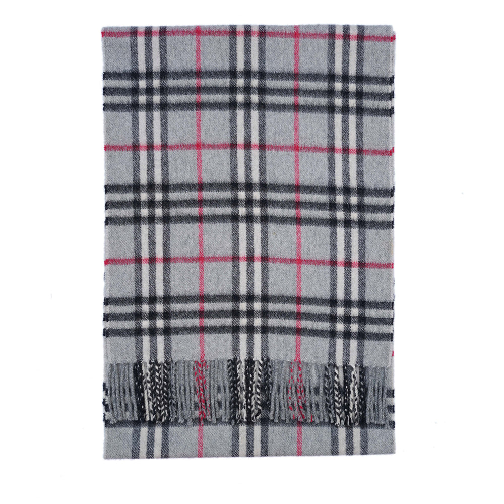 Cashmere Plaid Print Vintage Pre-Loved Scarf