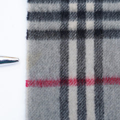 Cashmere Plaid Print Vintage Pre-Loved Scarf