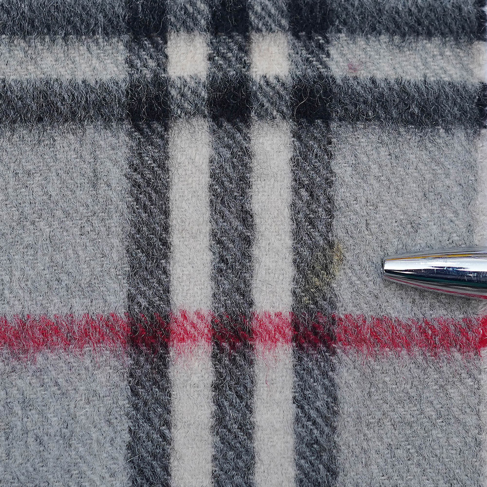 Cashmere Plaid Print Vintage Pre-Loved Scarf