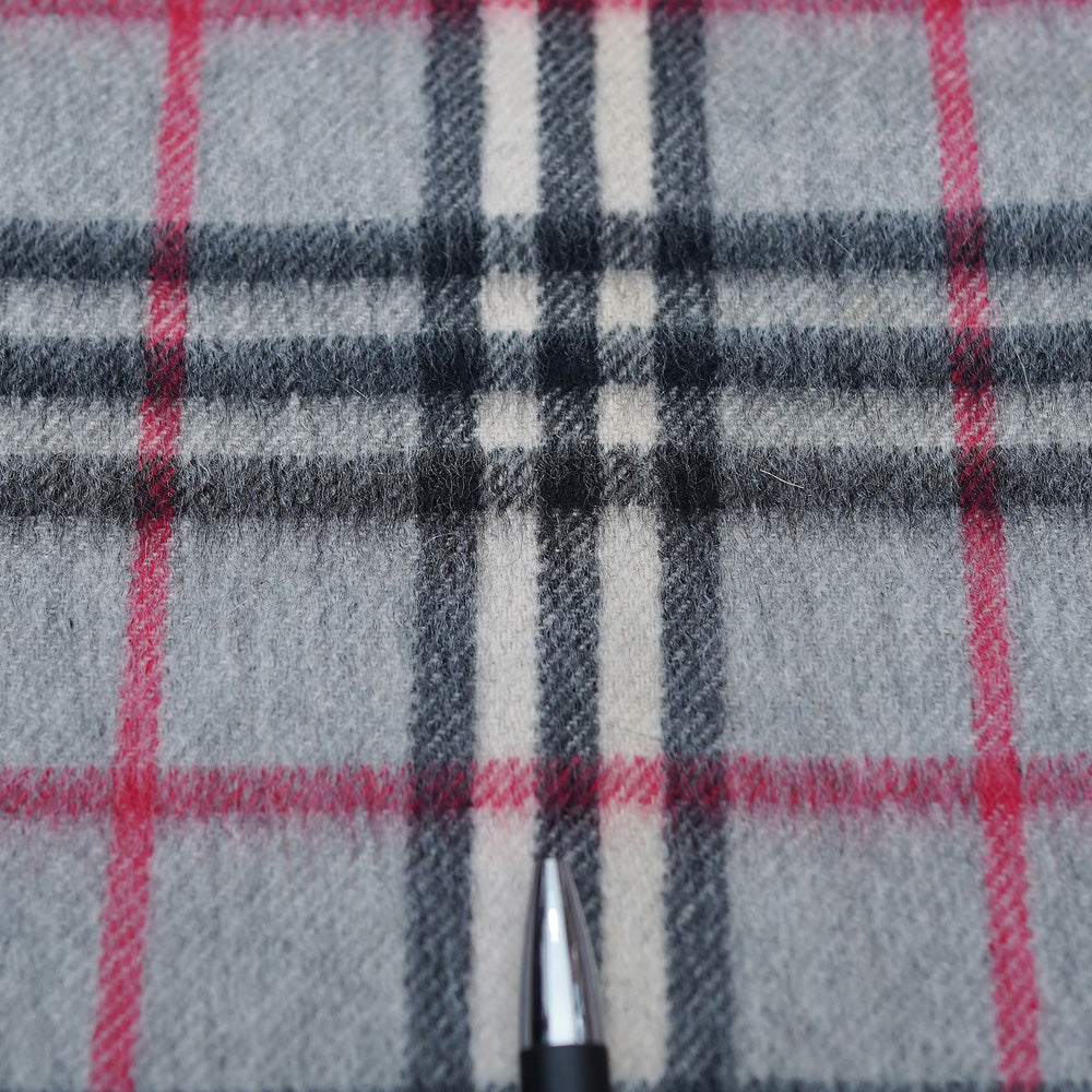Cashmere Plaid Print Vintage Pre-Loved Scarf