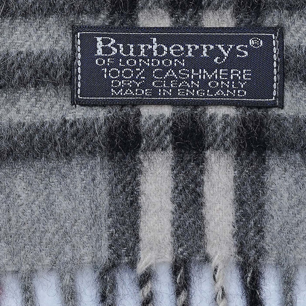 Cashmere Plaid Print Vintage Pre-Loved Scarf