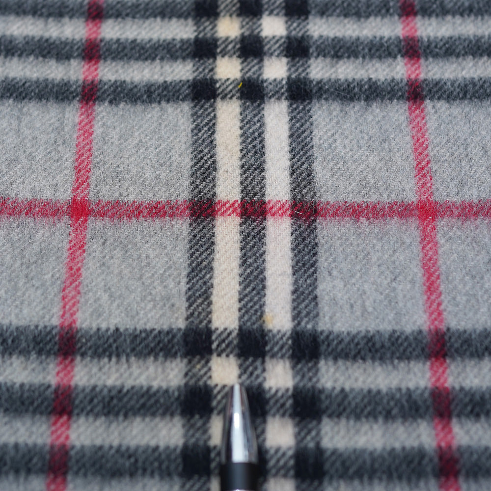 Cashmere Plaid Print Vintage Pre-Loved Scarf