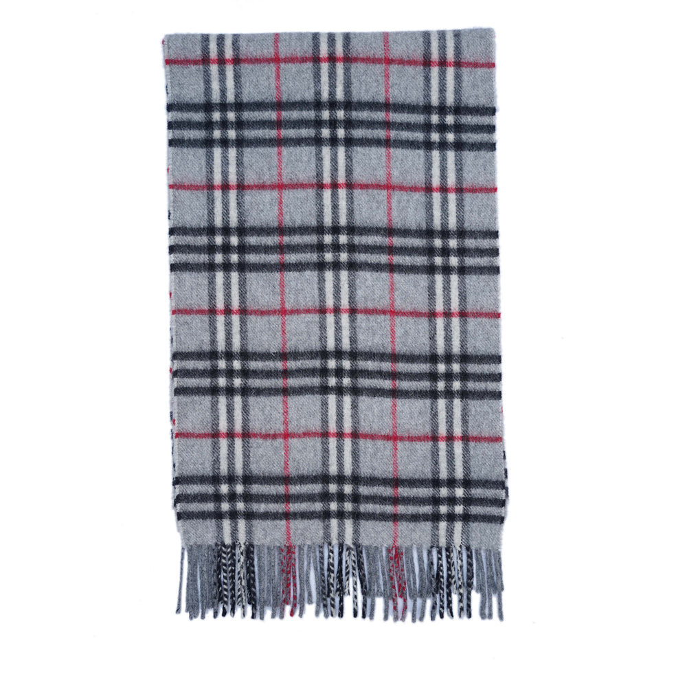Lambswool Plaid Print Vintage Pre-Loved Scarf