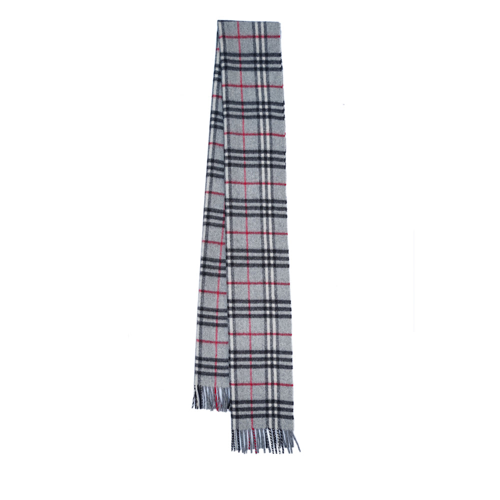 Lambswool Plaid Print Vintage Pre-Loved Scarf