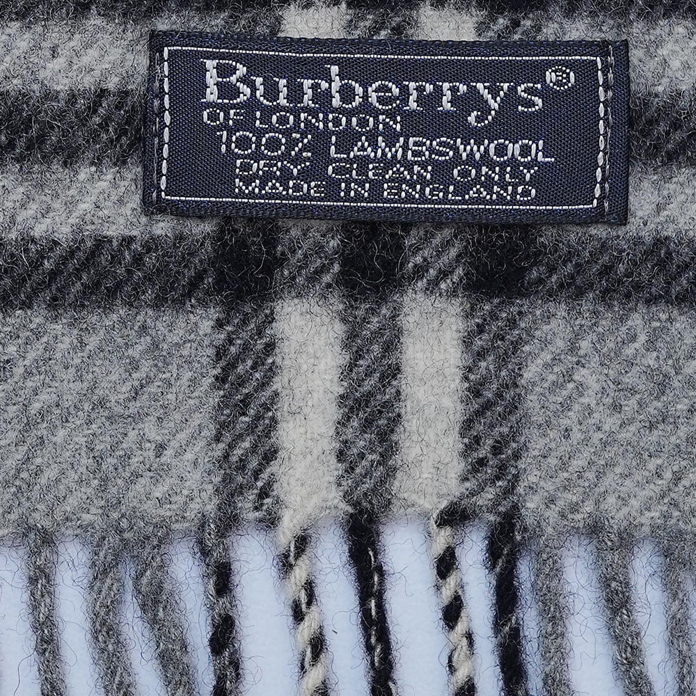Lambswool Plaid Print Vintage Pre-Loved Scarf