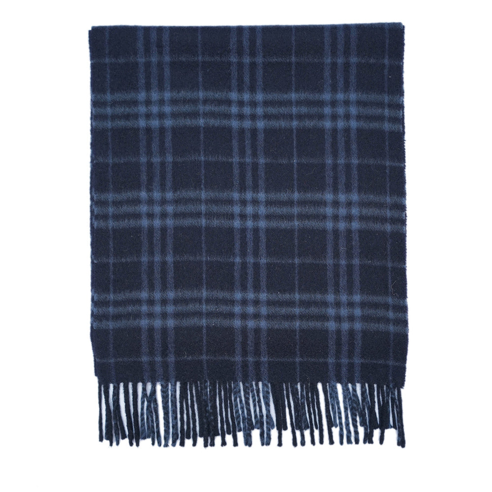 Cashmere Plaid Print Vintage Pre-Loved Scarf