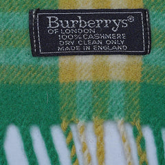 Cashmere Plaid Print Vintage Pre-Loved Scarf