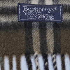 Cashmere Plaid Print Vintage Pre-Loved Scarf