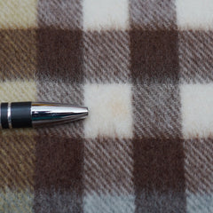 Cashmere Large Check Vintage Pre-Loved Scarf