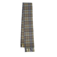 Cashmere Plaid Print Vintage Pre-Loved Scarf