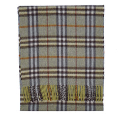 Cashmere Plaid Print Vintage Pre-Loved Scarf