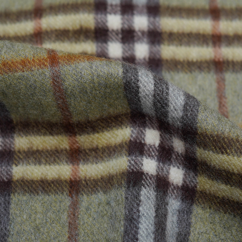 Cashmere Plaid Print Vintage Pre-Loved Scarf