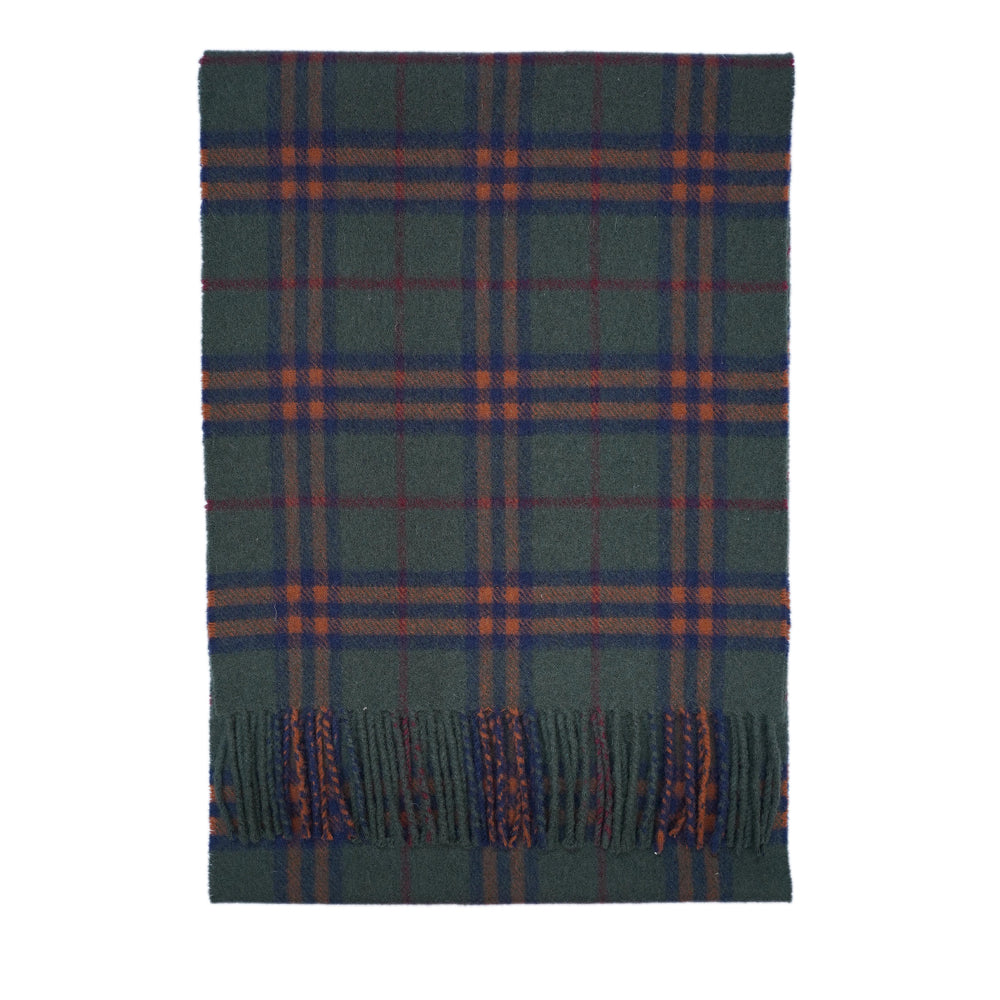 Lambswool Plaid Print Vintage Pre-Loved Scarf
