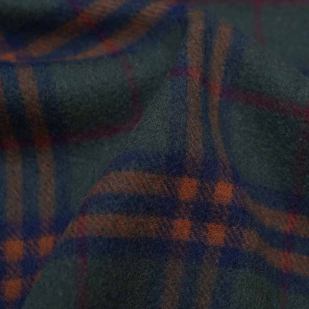 Lambswool Plaid Print Vintage Pre-Loved Scarf