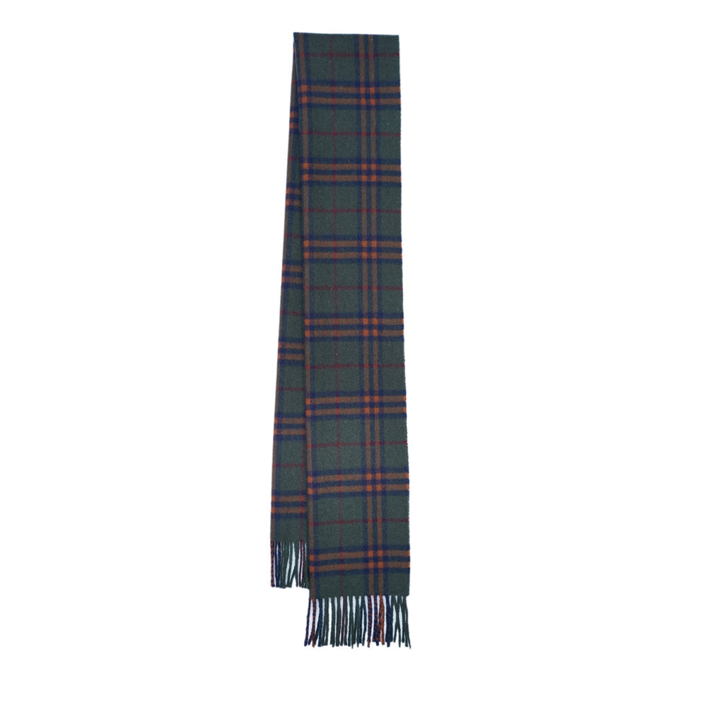 Lambswool Plaid Print Vintage Pre-Loved Scarf