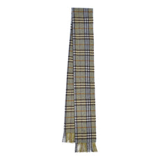 Lambswool Plaid Print Vintage Pre-Loved Scarf