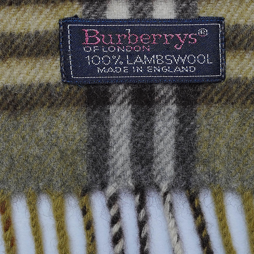 Lambswool Plaid Print Vintage Pre-Loved Scarf