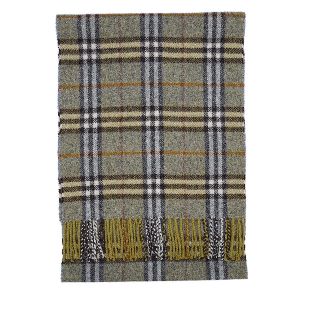 Lambswool Plaid Print Vintage Pre-Loved Scarf
