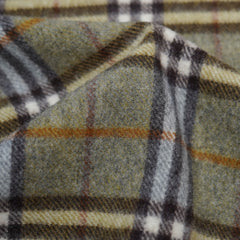 Lambswool Plaid Print Vintage Pre-Loved Scarf
