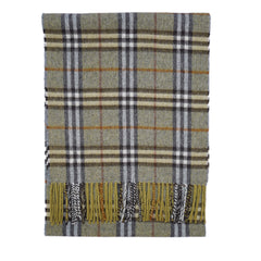 Lambswool Plaid Print Vintage Pre-Loved Scarf