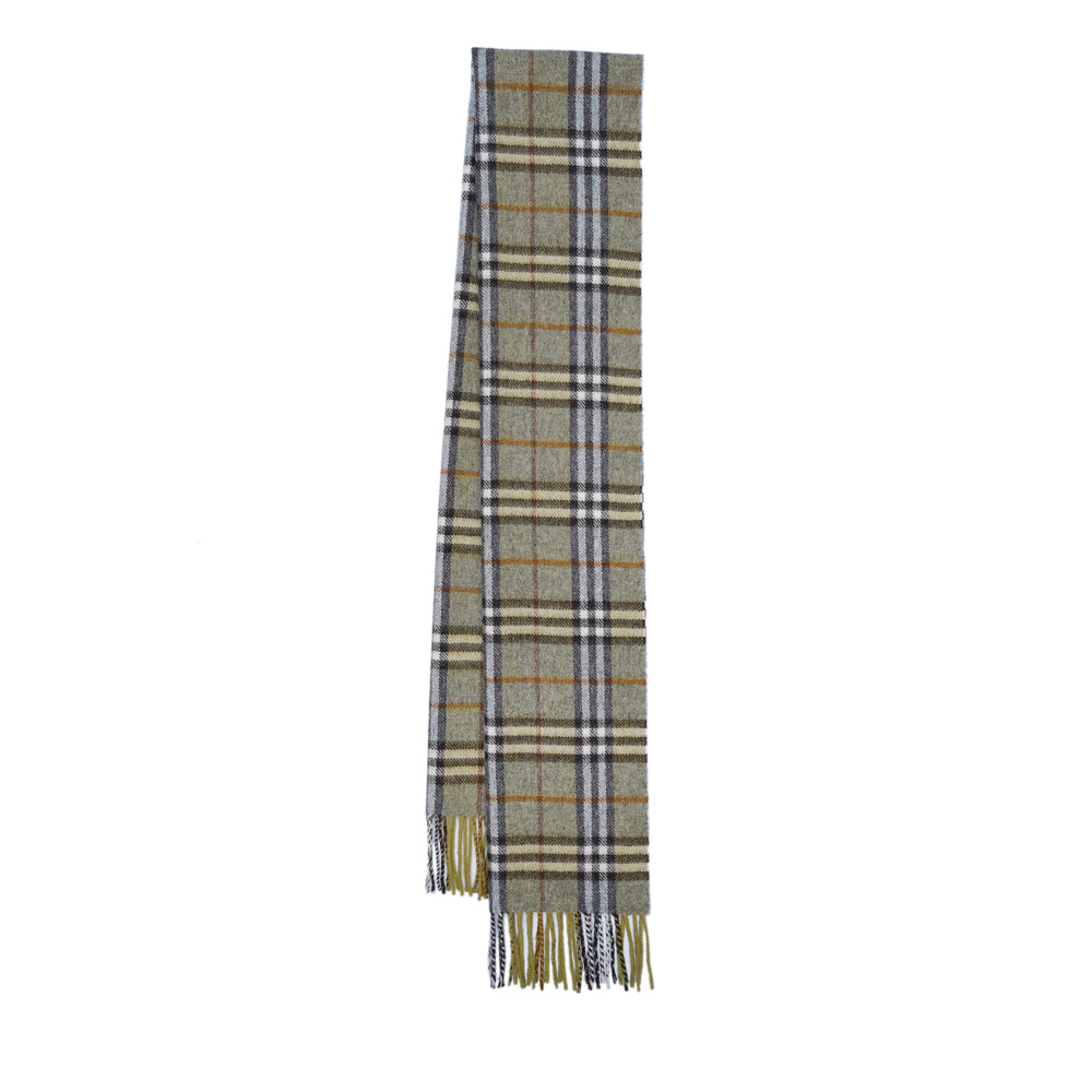 Lambswool Plaid Print Vintage Pre-Loved Scarf
