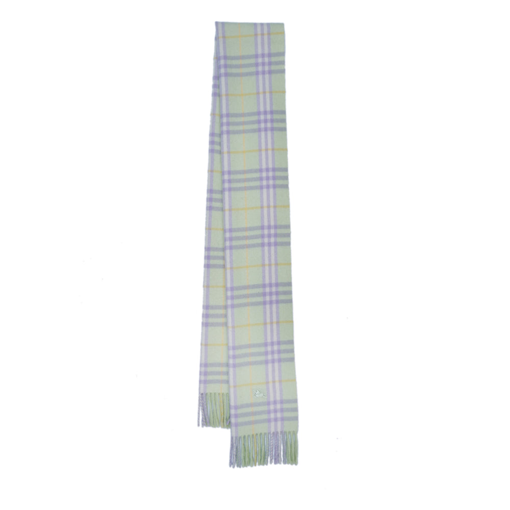 Lambswool Plaid Print Vintage Pre-Loved Scarf