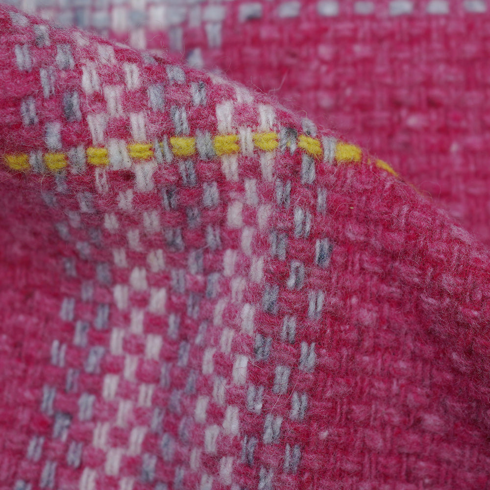 Merino Plaid Print Vintage Pre-Loved Scarf