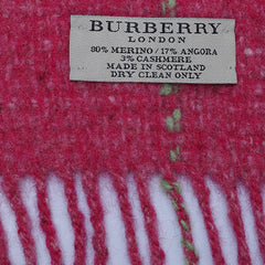 Merino Plaid Print Vintage Pre-Loved Scarf
