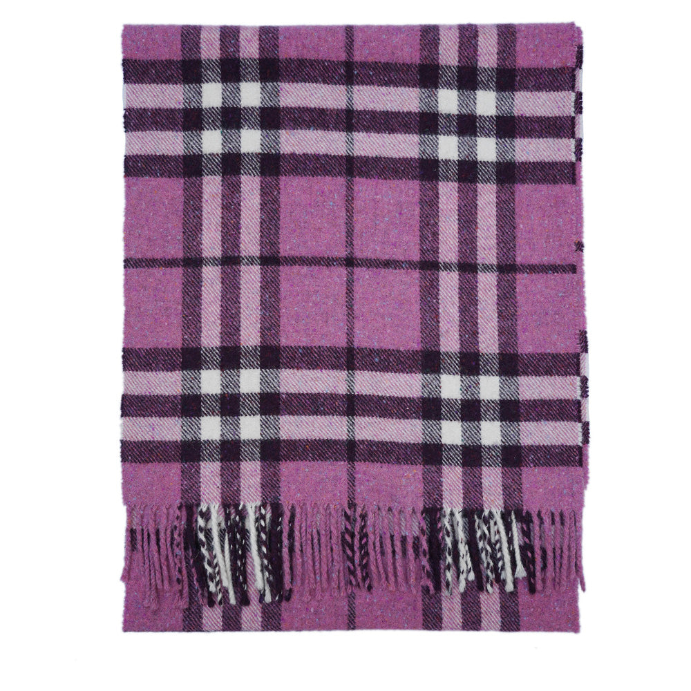 Lambswool Plaid Print Vintage Pre-Loved Scarf