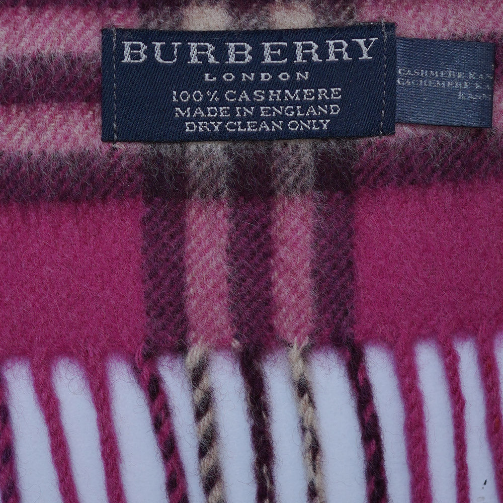 Cashmere Plaid Print Vintage Pre-Loved Scarf
