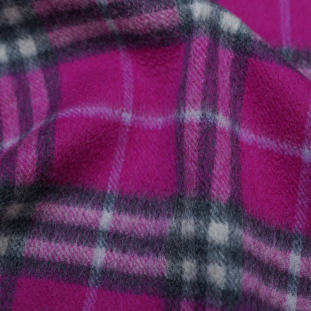 Cashmere Plaid Print Vintage Pre-Loved Scarf