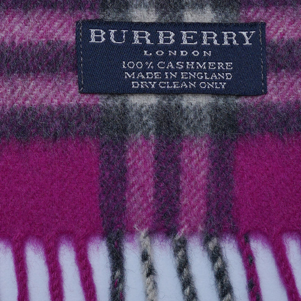 Cashmere Plaid Print Vintage Pre-Loved Scarf