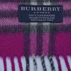 Cashmere Plaid Print Vintage Pre-Loved Scarf