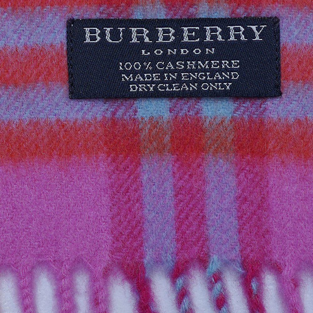 Cashmere Plaid Print Vintage Pre-Loved Scarf