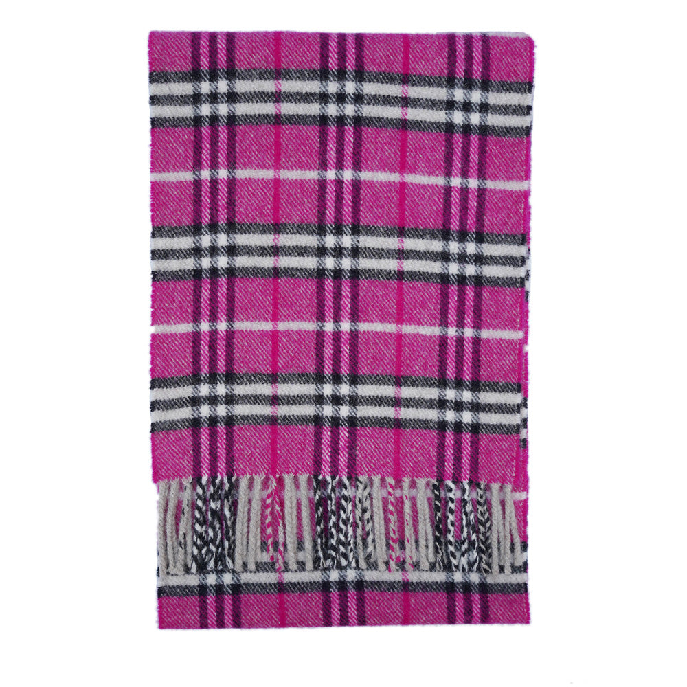 Lambswool Plaid Print Vintage Pre-Loved Scarf