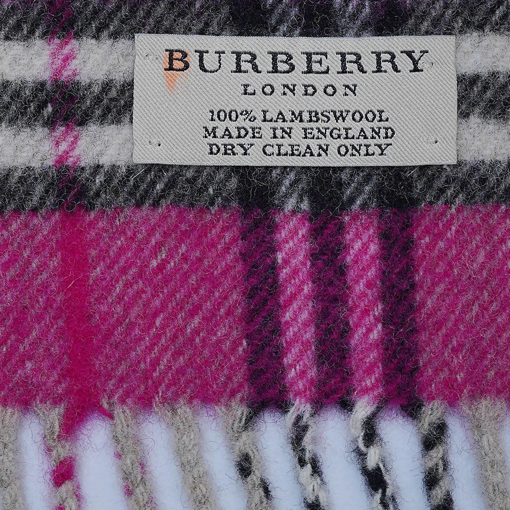 Lambswool Plaid Print Vintage Pre-Loved Scarf