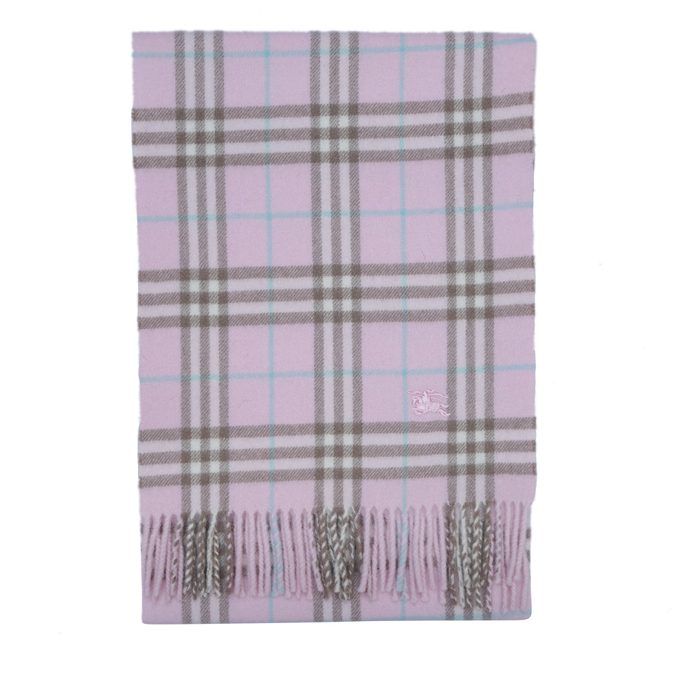 Lambswool Plaid Print Vintage Pre-Loved Scarf