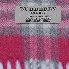 Cashmere Plaid Print Vintage Pre-Loved Scarf