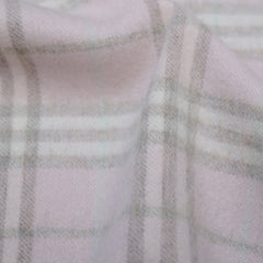 Cashmere/Wool Plaid Print Vintage Pre-Loved Scarf