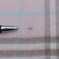 Cashmere/Wool Plaid Print Vintage Pre-Loved Scarf