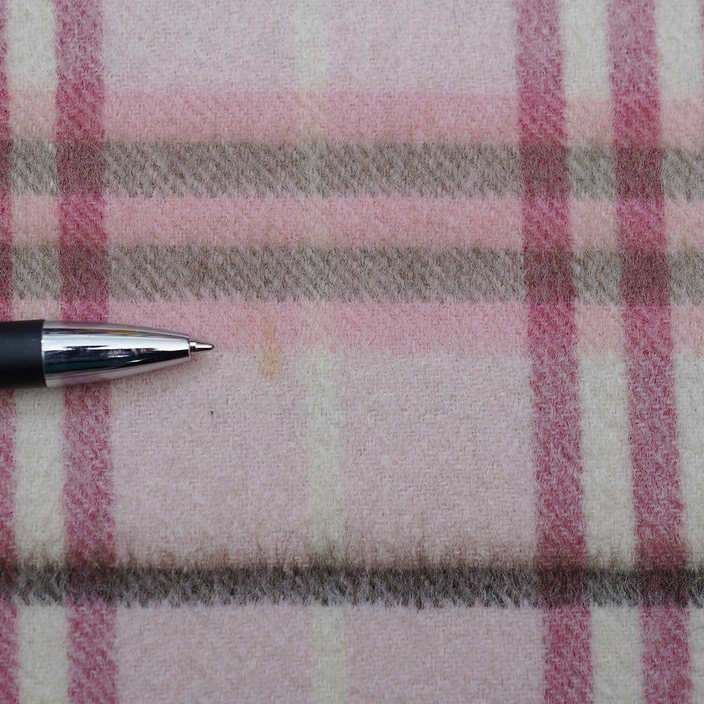 Cashmere Plaid Print Vintage Pre-Loved Scarf