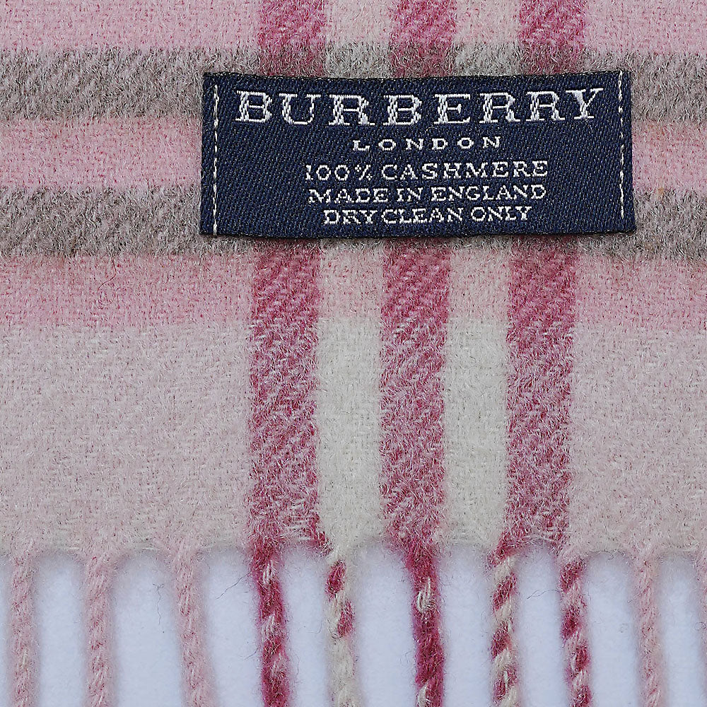 Cashmere Plaid Print Vintage Pre-Loved Scarf