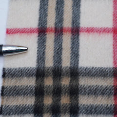 Cashmere Plaid Print Vintage Pre-Loved Scarf