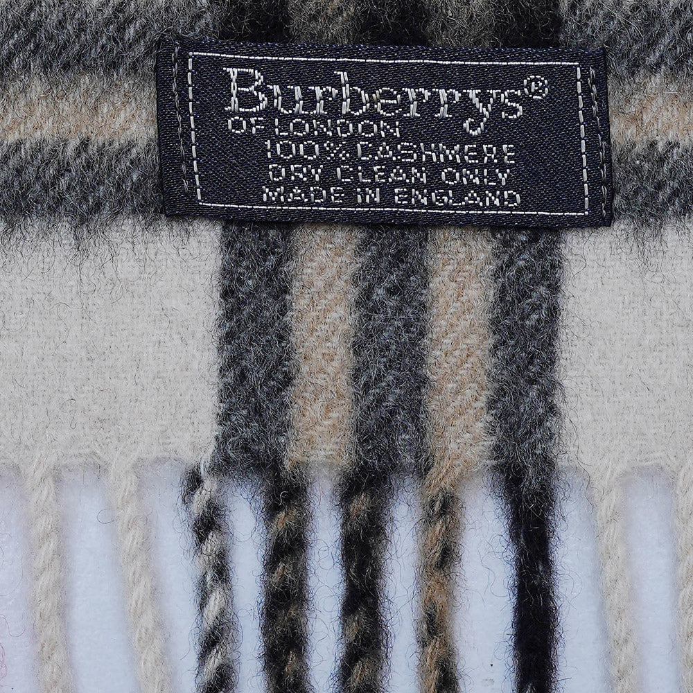 Cashmere Plaid Print Vintage Pre-Loved Scarf