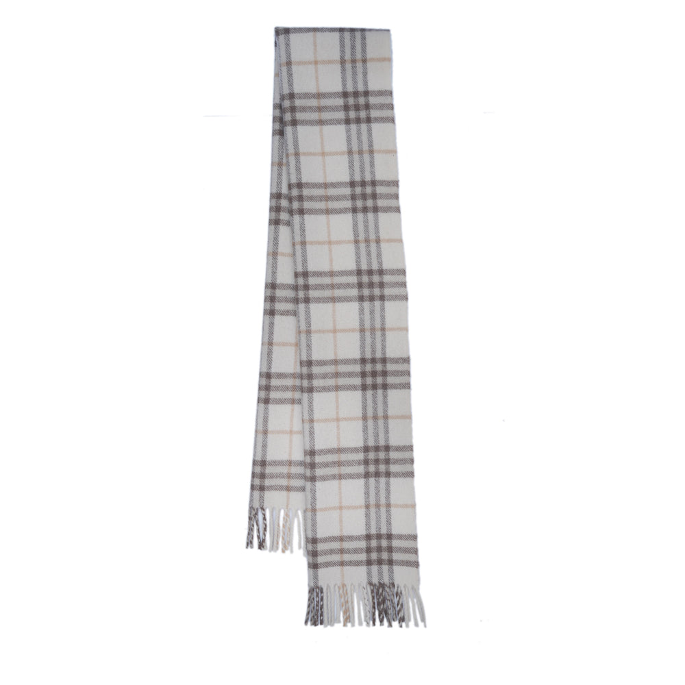 Lambswool Plaid Print Vintage Pre-Loved Scarf