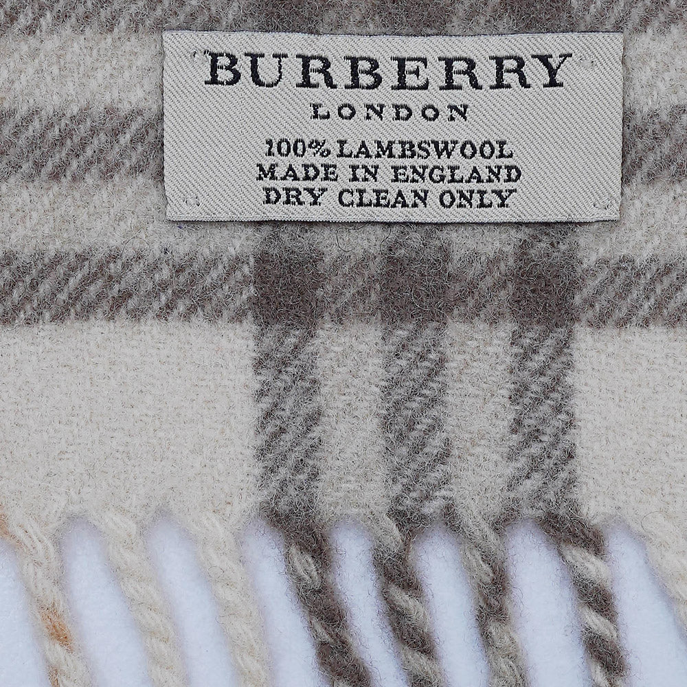 Lambswool Plaid Print Vintage Pre-Loved Scarf