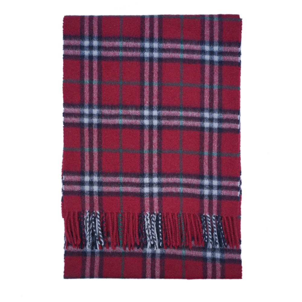 Cashmere Plaid Print Vintage Pre-Loved Scarf